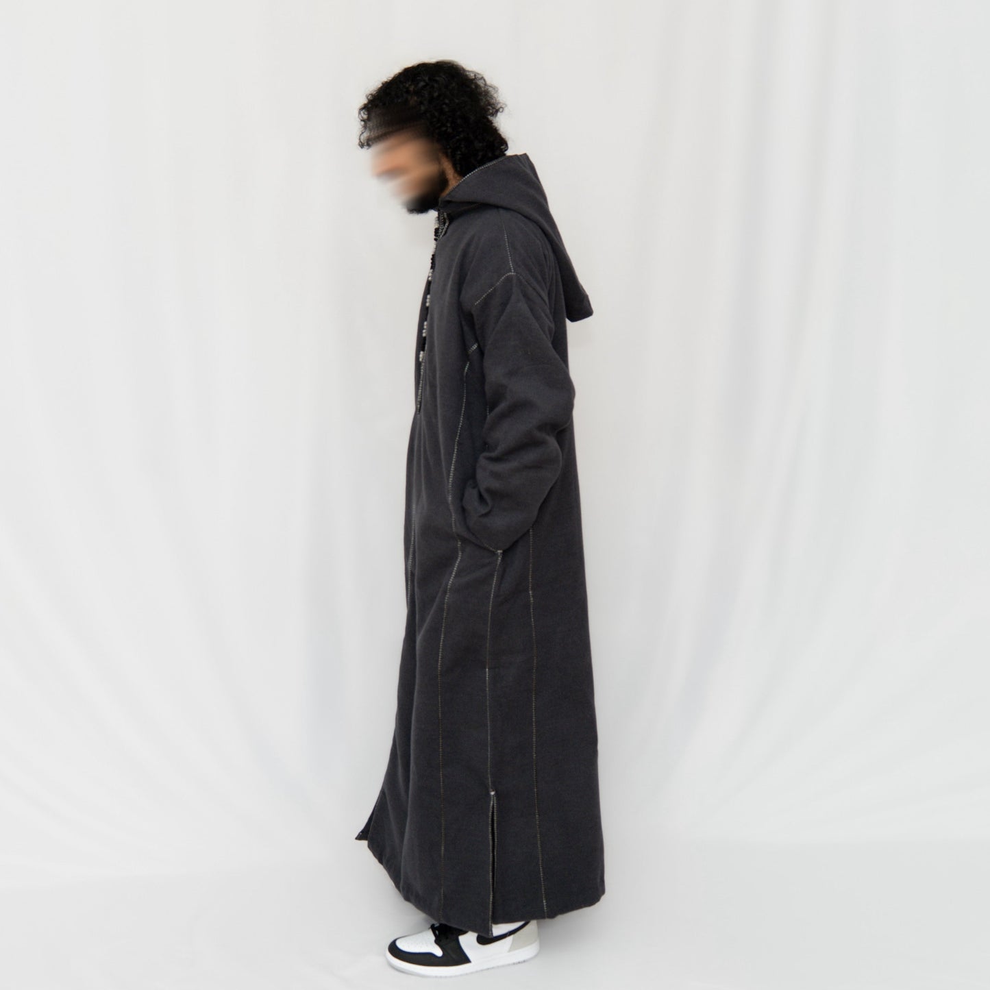 Essential Morrocan Thobe Charcoal Grey