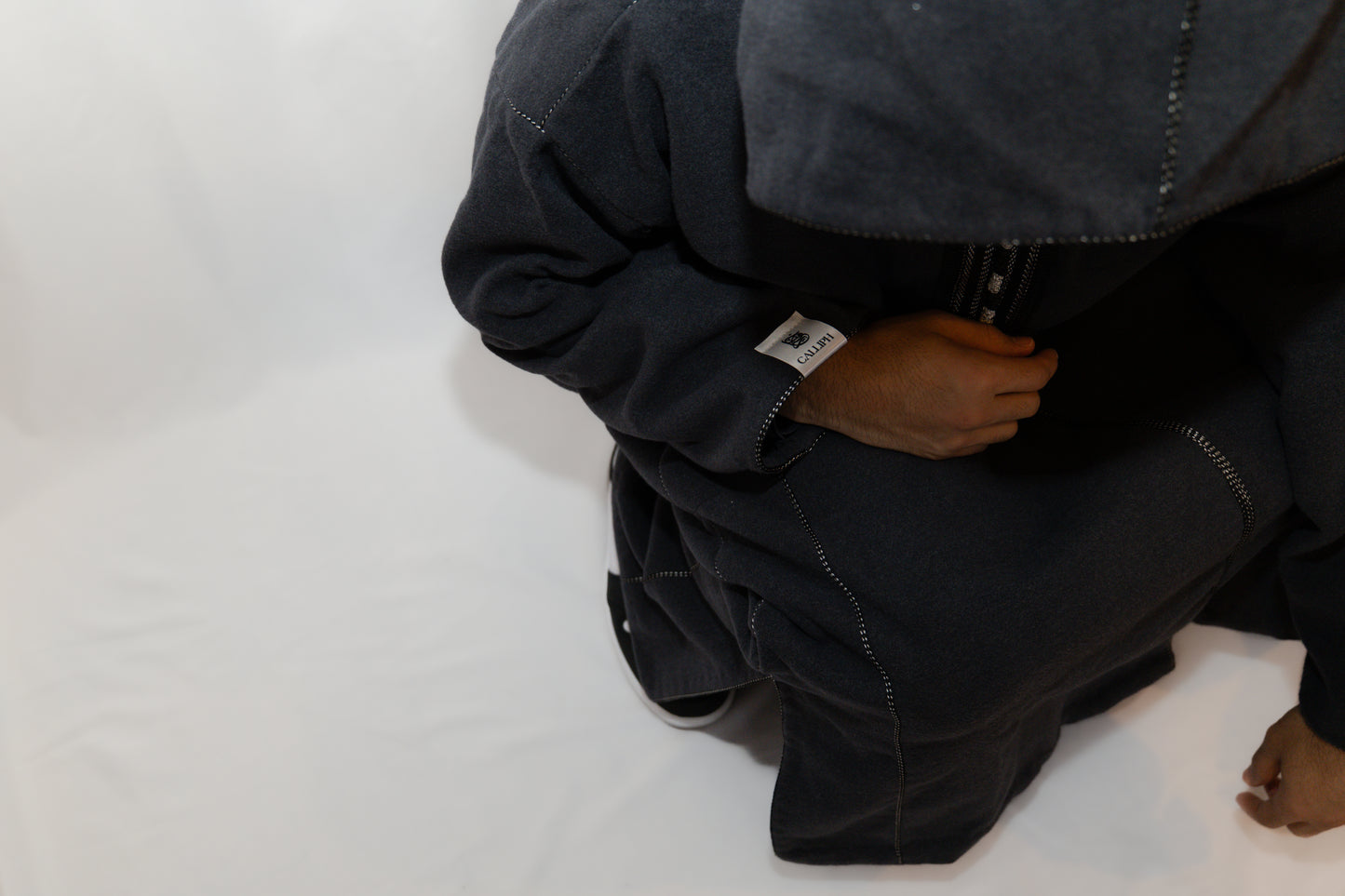 Essential Morrocan Thobe Charcoal Grey